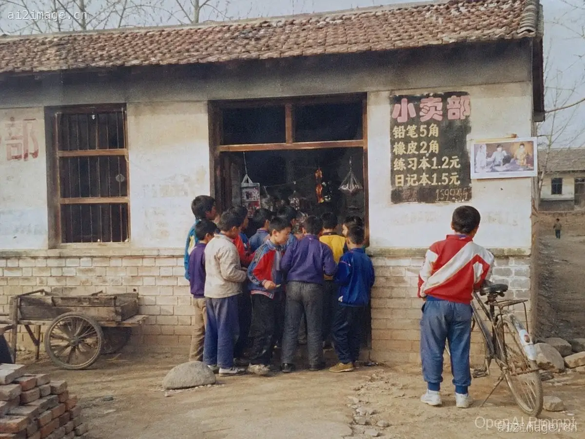 1998 年乡村学校小卖部照片