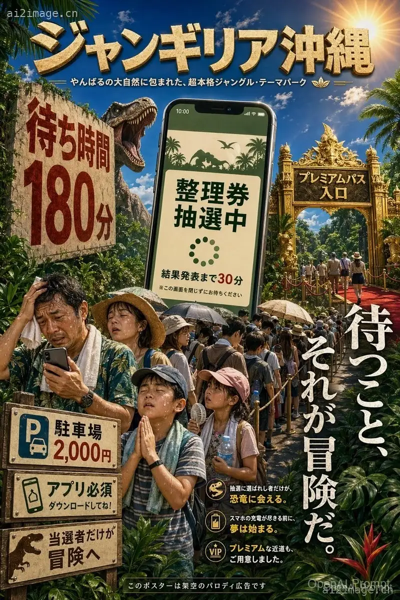 日式丛林主题公园恶搞海报