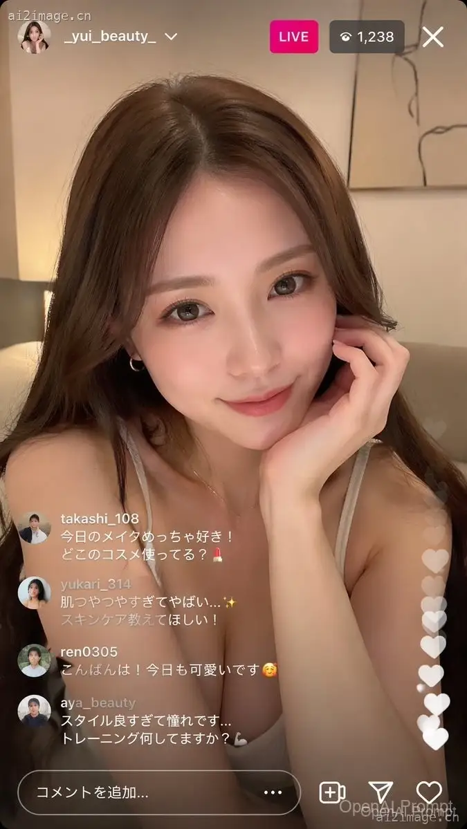 Instagram 直播网红场景