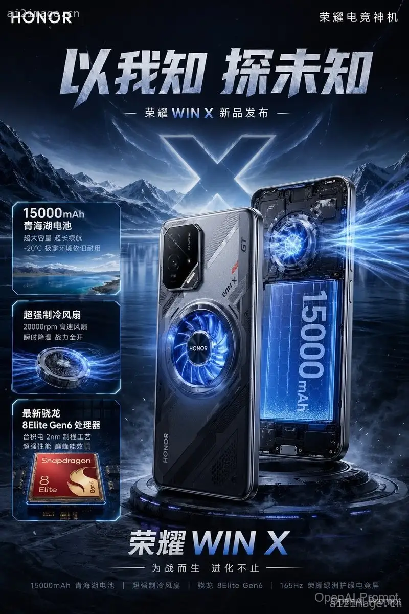 未来感游戏手机发布海报