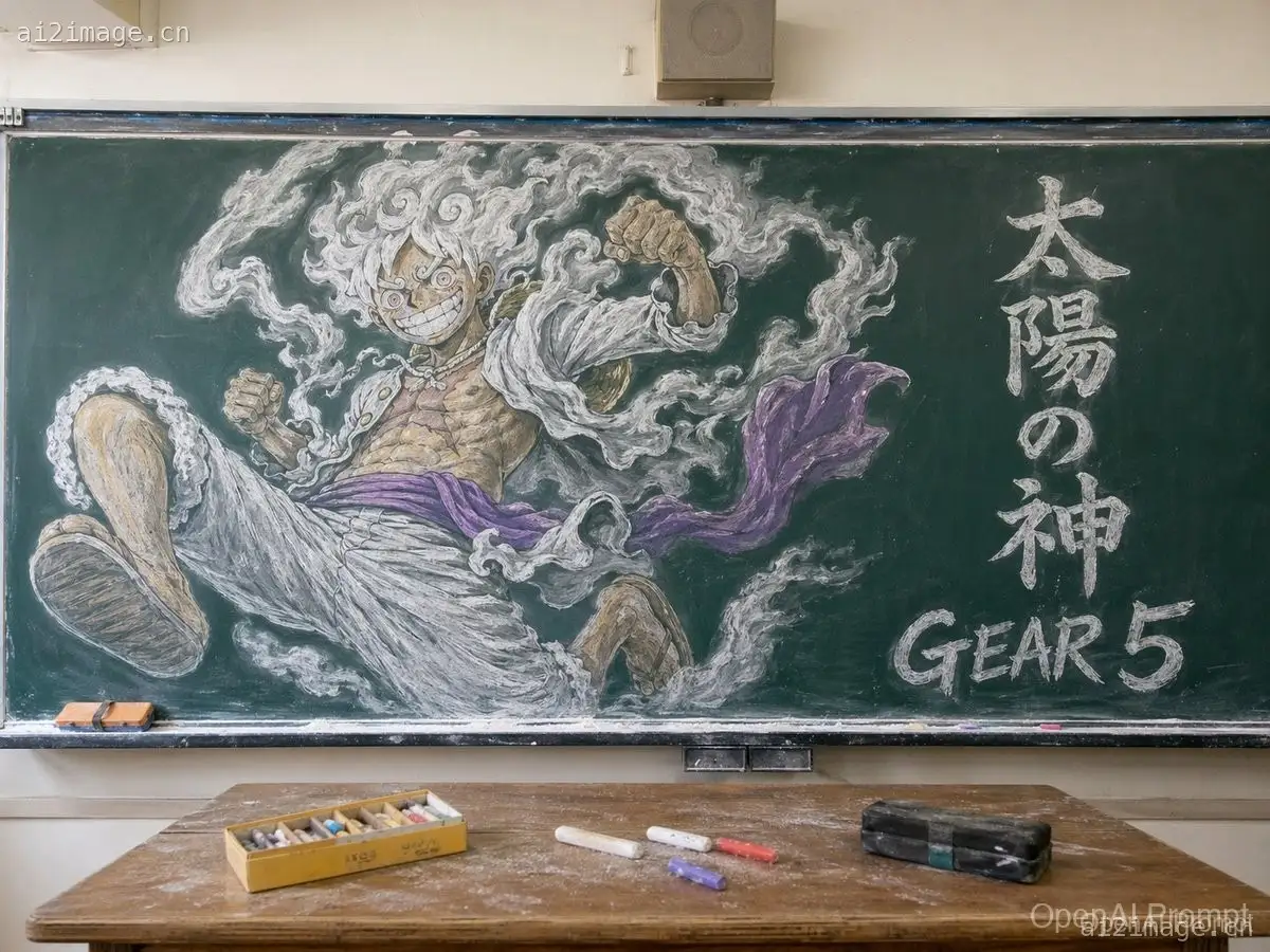 Gear 5 黑板教室壁画