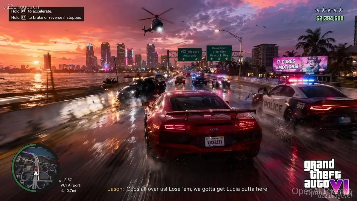GTA VI 游戏画面截图模拟