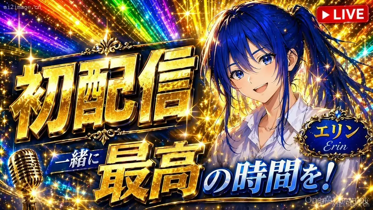 VTuber 初配信直播封面