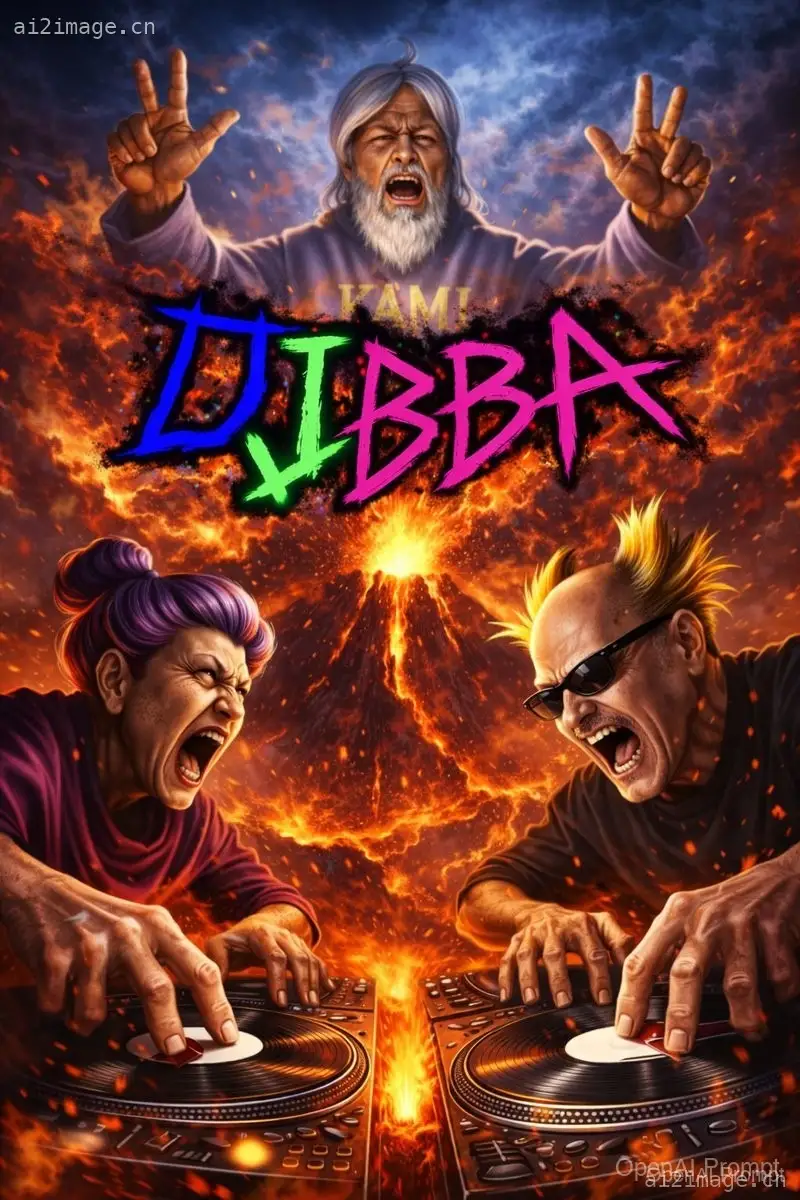 狂野老年 DJ 火山海报