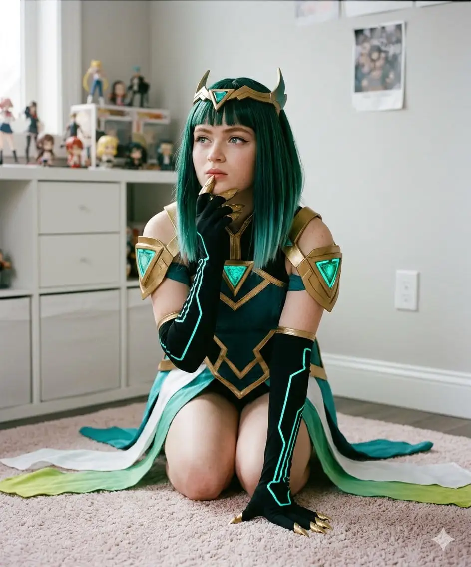 硬核科幻风Cosplay少女室内写真