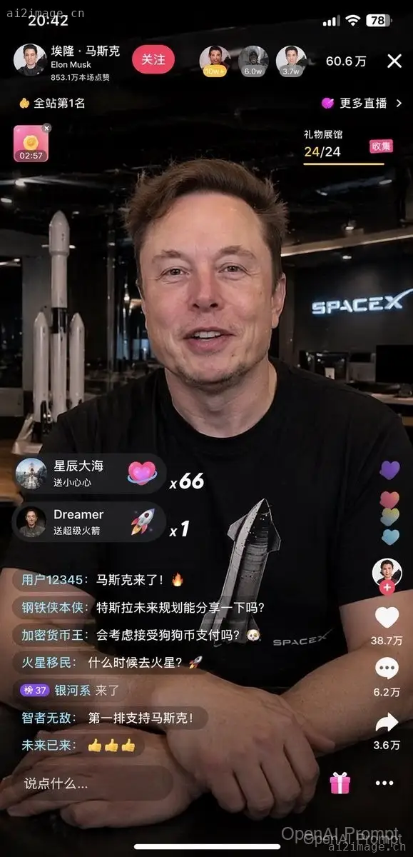直播 App 界面模型