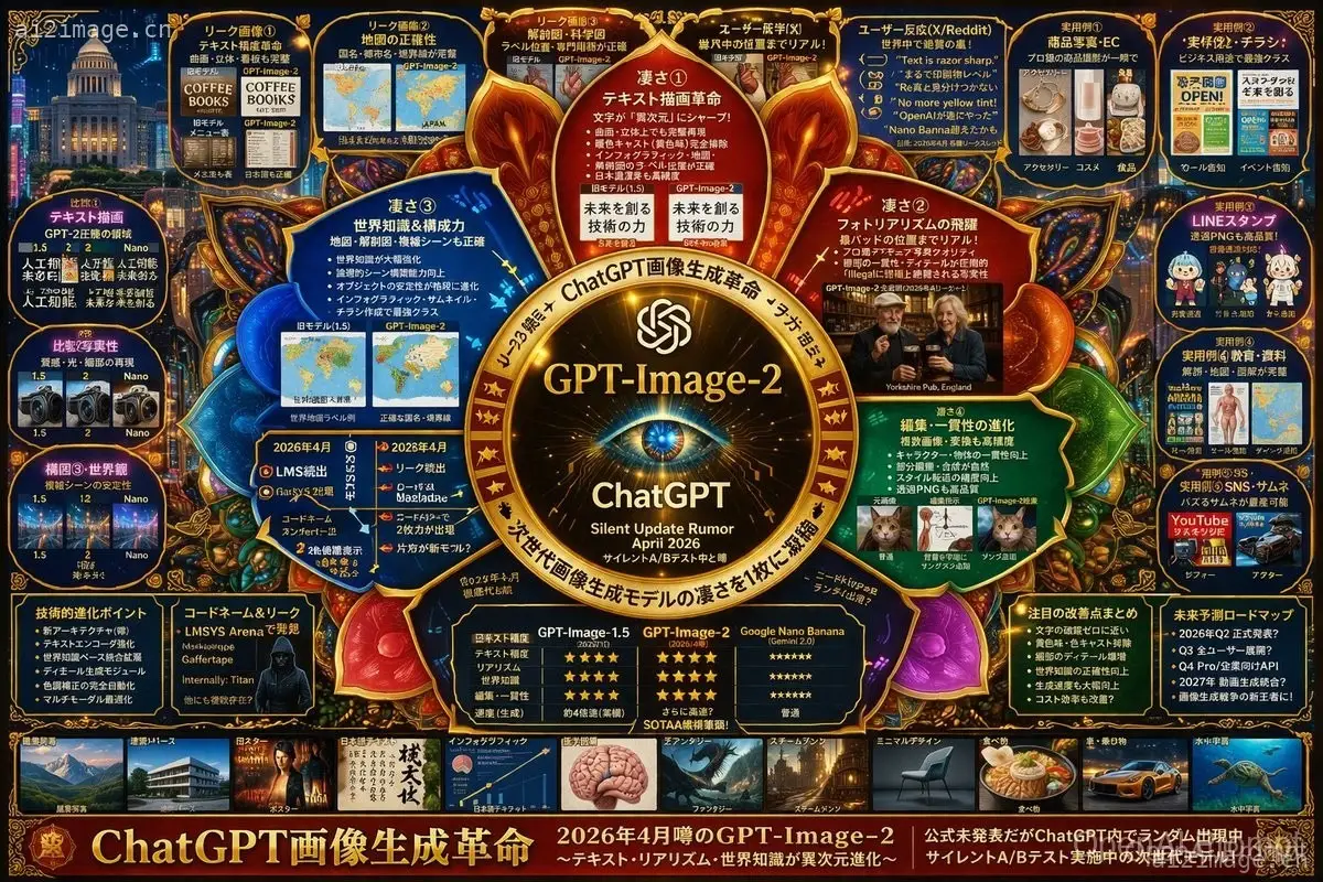 未来感あふれる AI 模型インフォグラフィックポスター