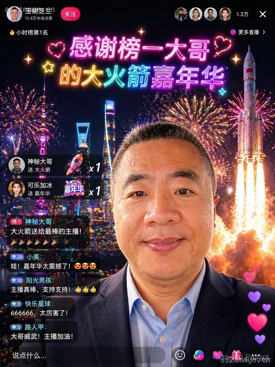 中文直播间火箭嘉年华效果图