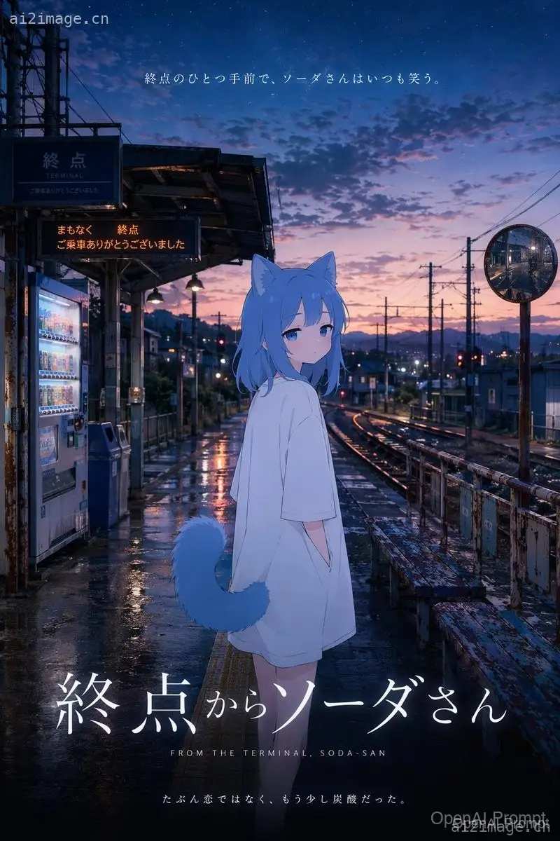 电影感动漫风火车站海报