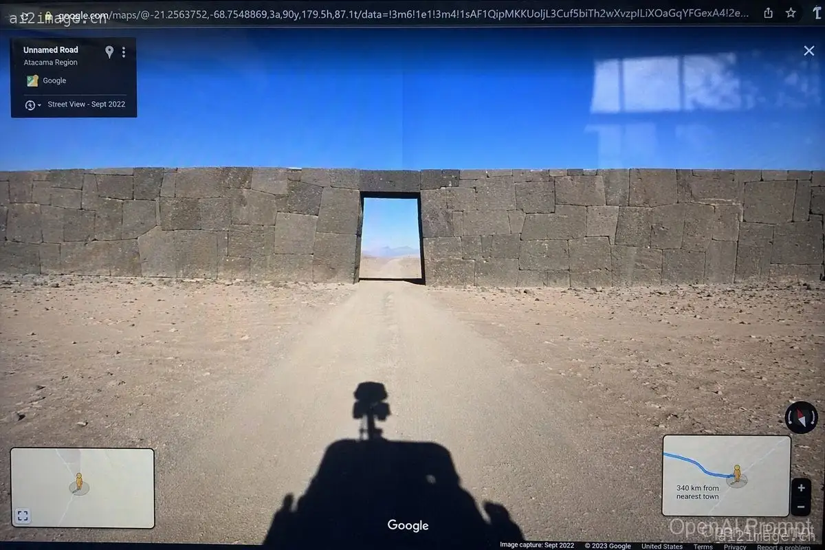 Google Street View 异常景观屏幕照片