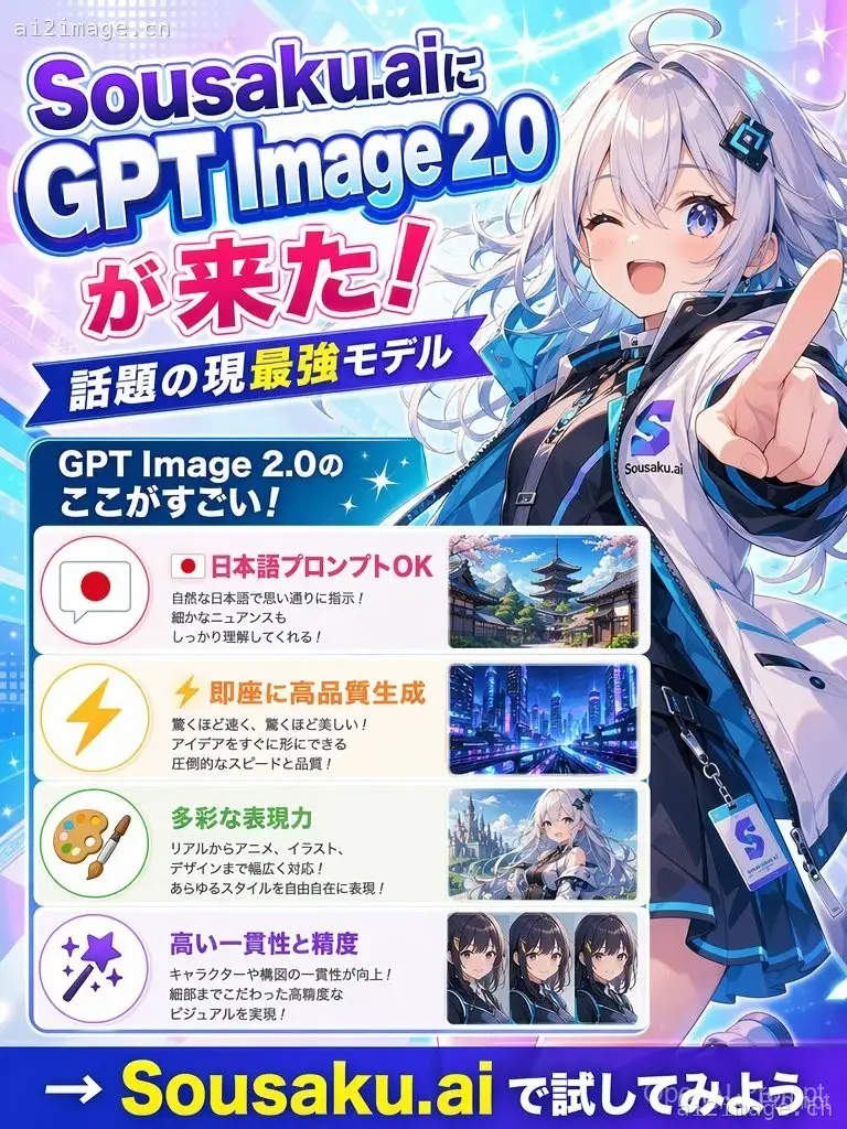 日式动漫风格 AI 发布海报