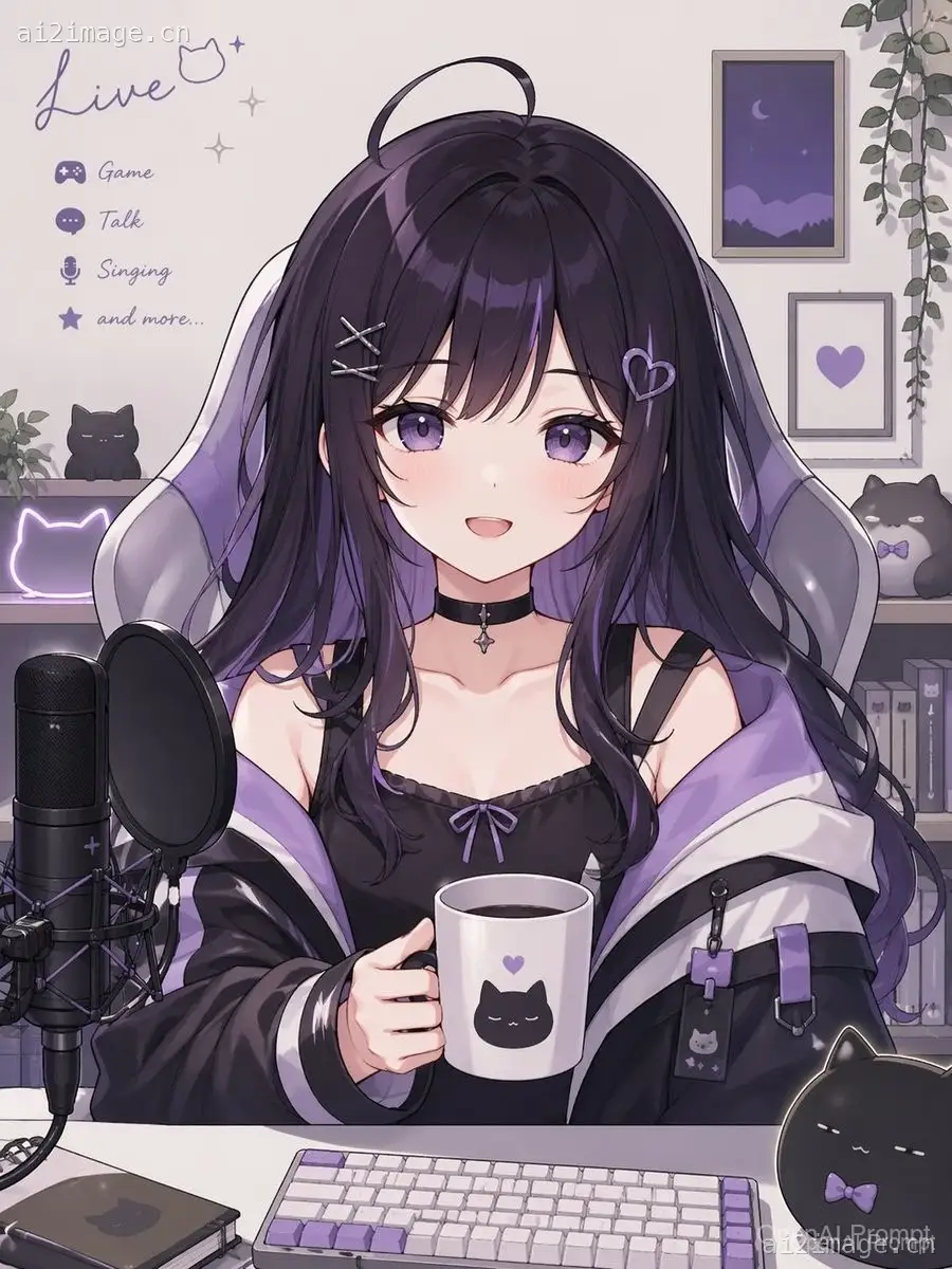 个性化 VTuber 虚拟形象提示词