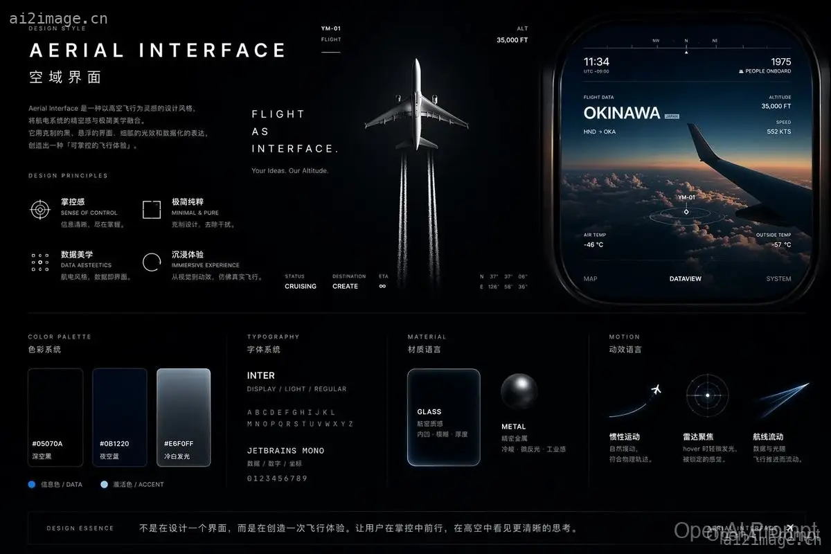 航空主题 UI 设计系统项目