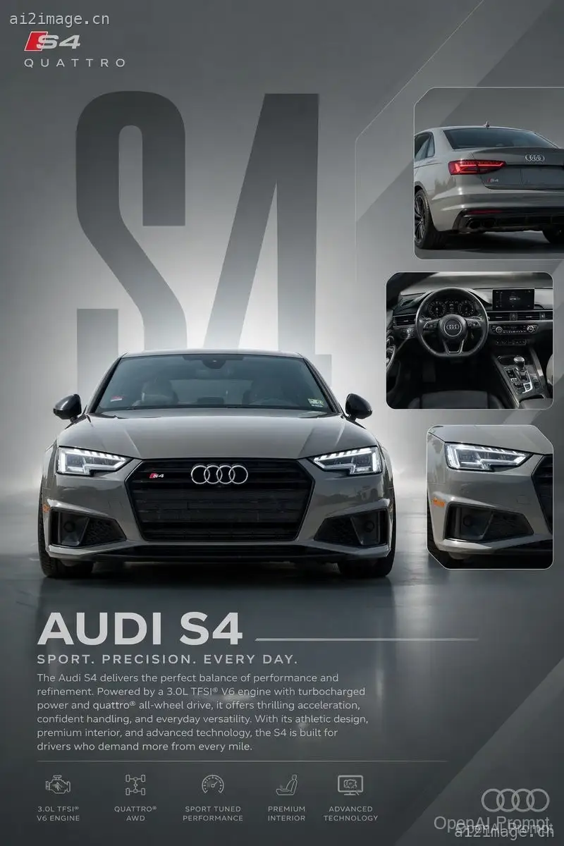 Audi S4 宣传海报