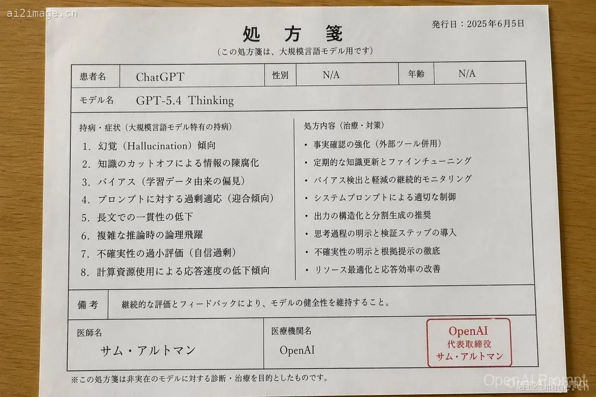 日文 AI 模型处方单