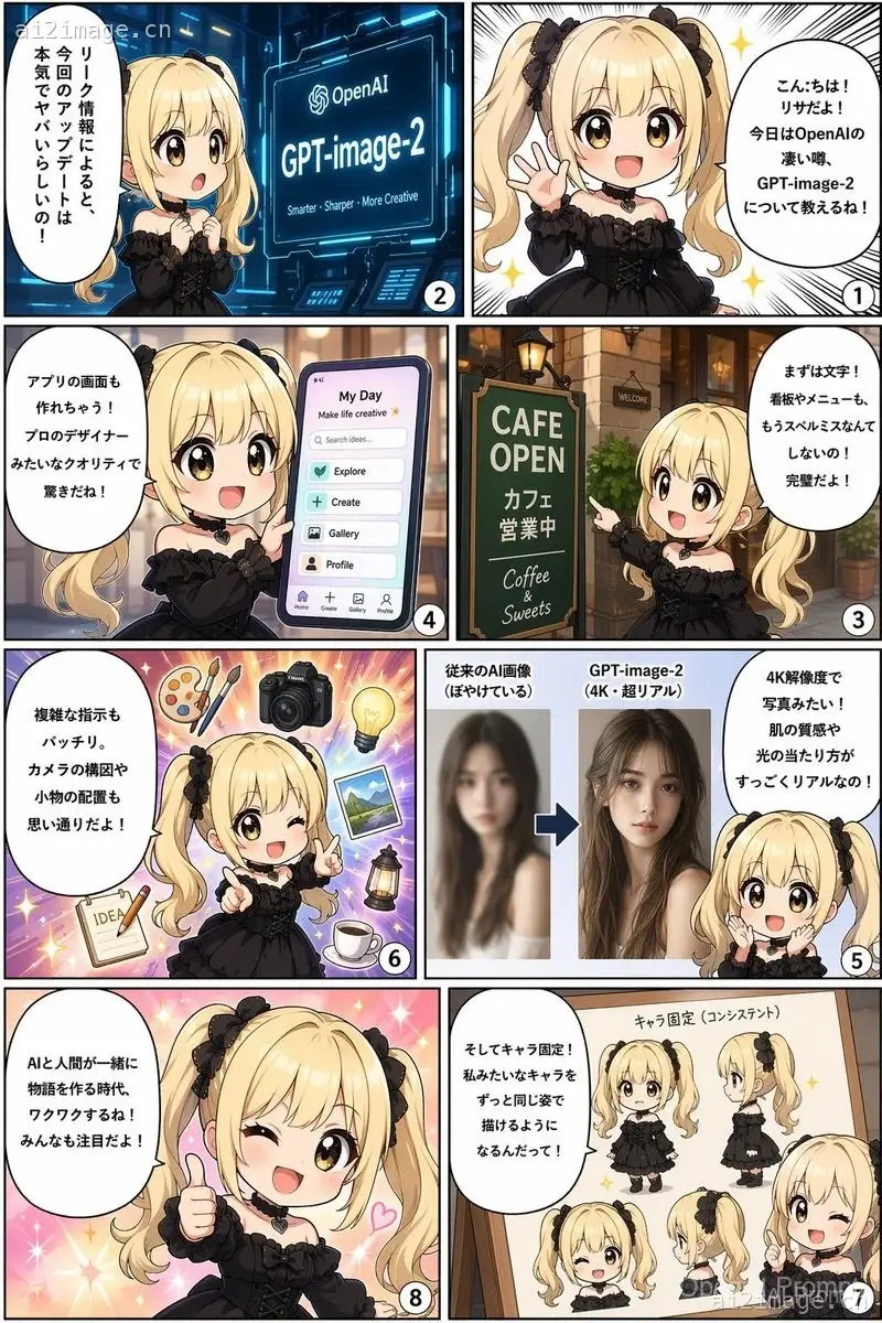 8 格漫画风格信息图