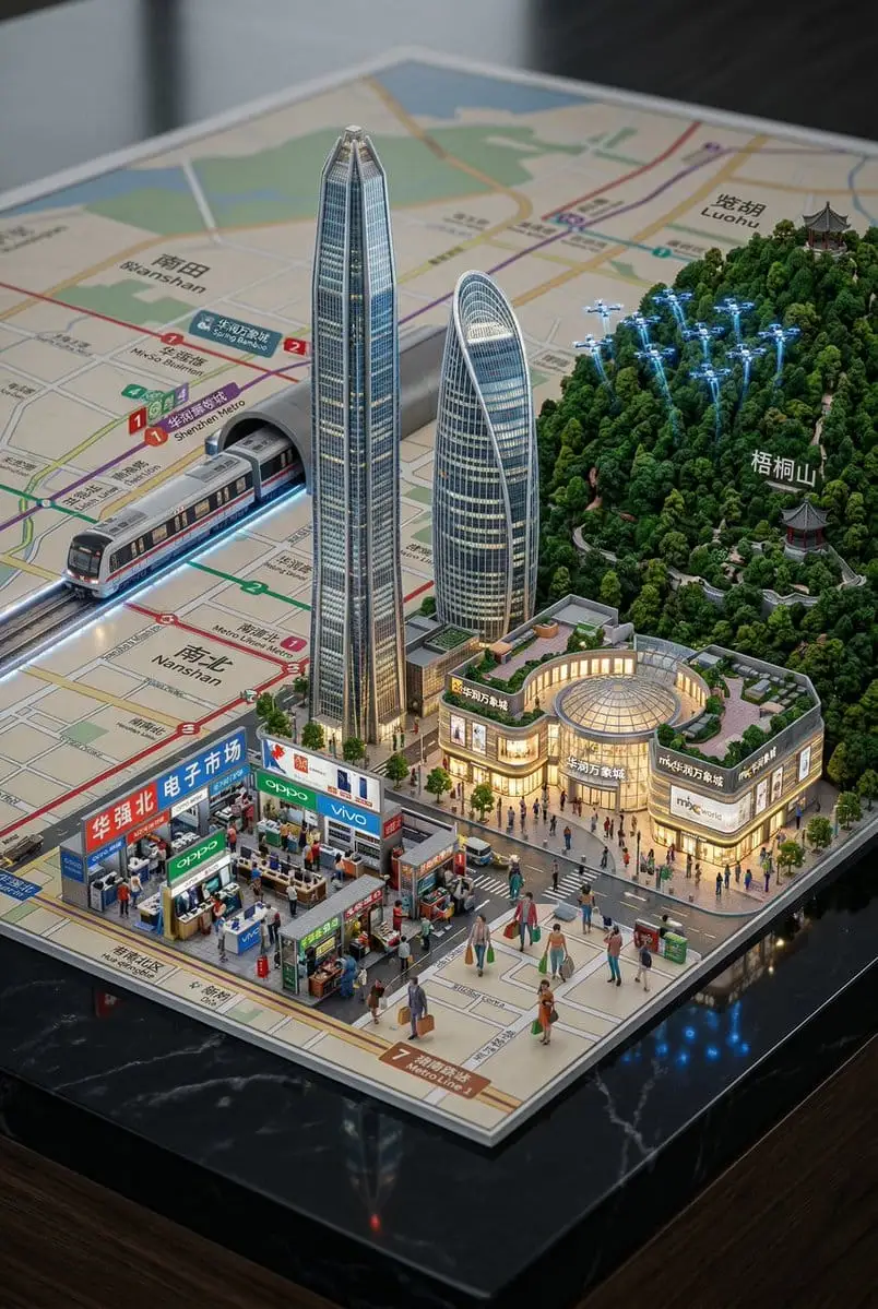 深圳3D微缩城市景观:从地图拔地而起的立体奇迹
