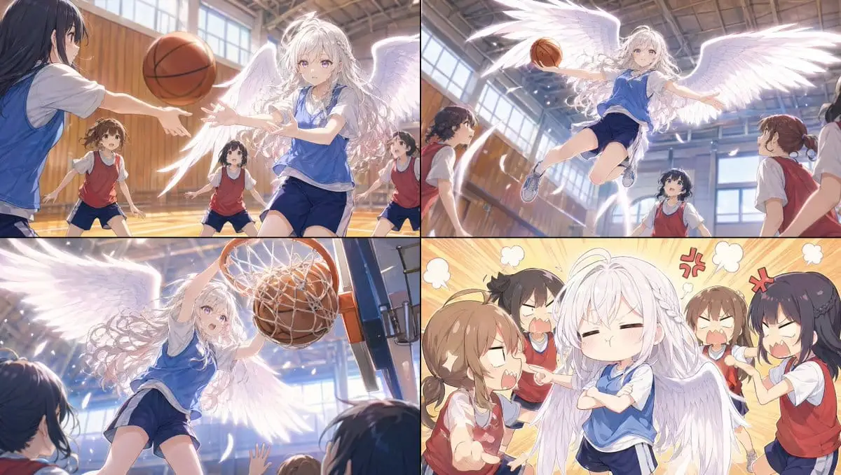 天使少女篮球动漫拼贴生成器