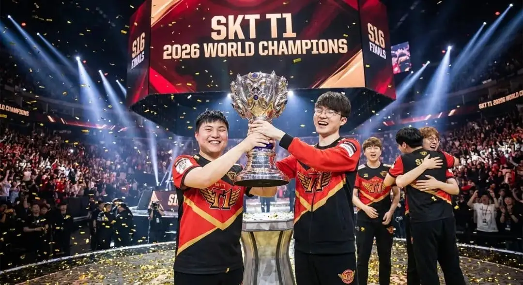 UZI率SKT夺冠S16召唤师杯荣耀时刻