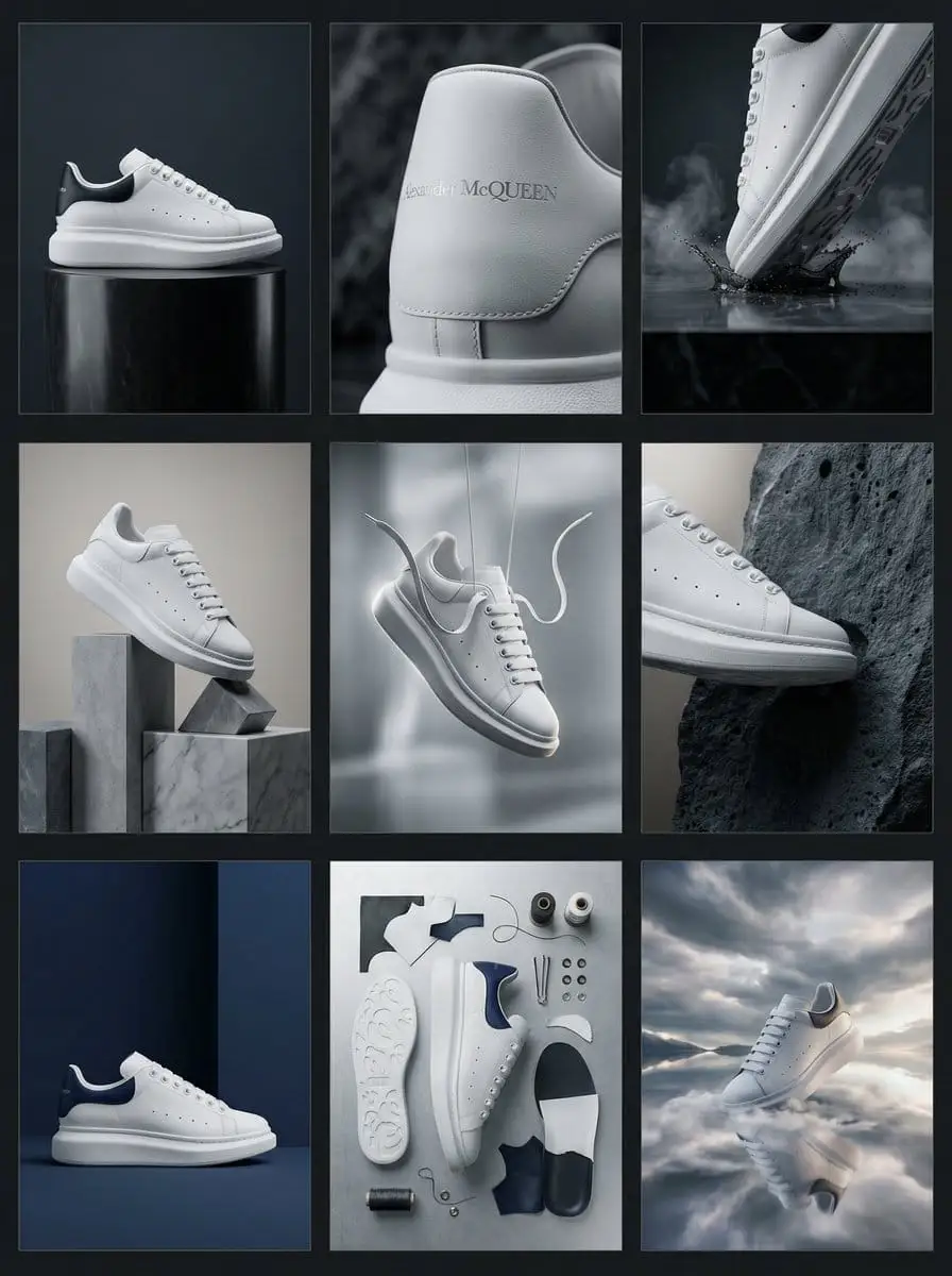 Alexander McQueen 运动鞋奢华营销网格