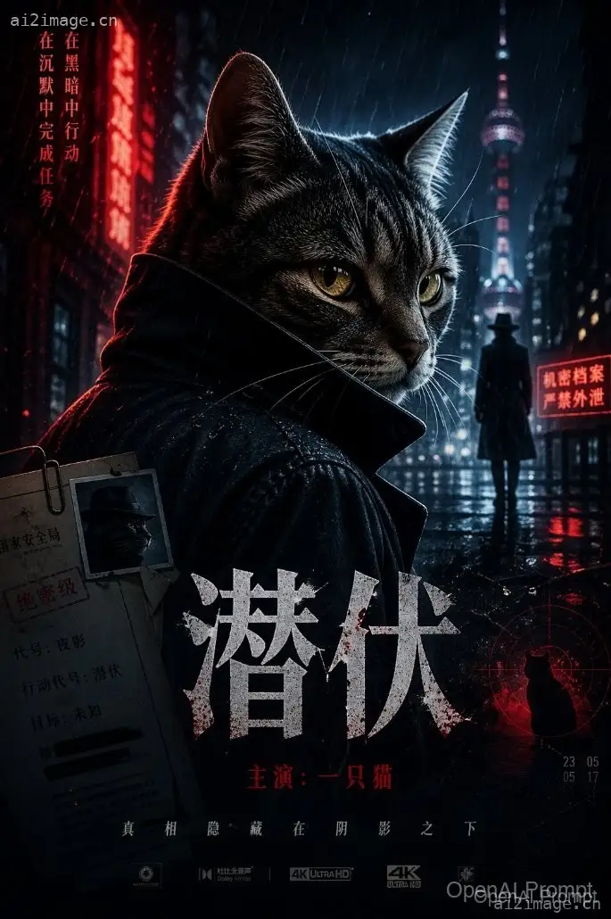 猫咪间谍电影海报