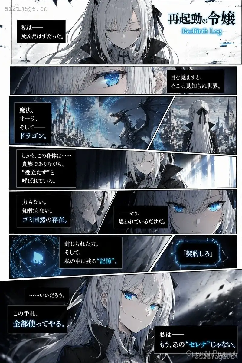 暗黑奇幻漫画页面生成器