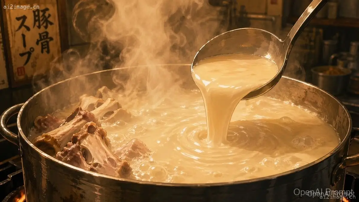 动漫美食:豚骨汤底