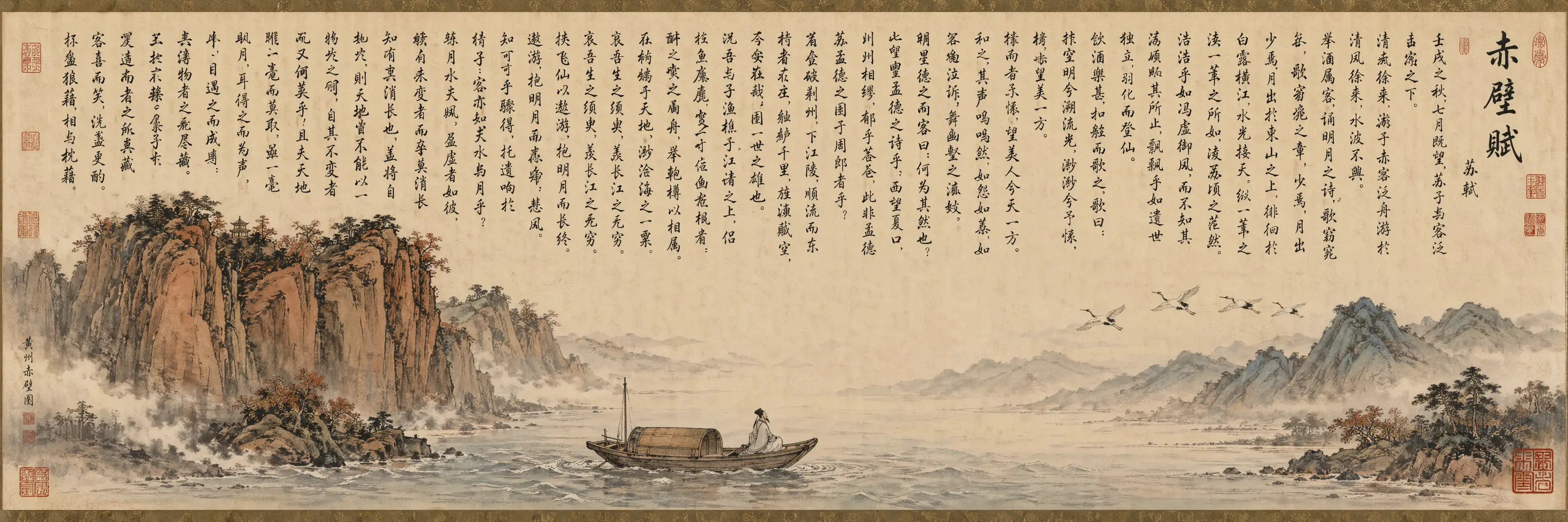 《赤壁怀古》长卷图