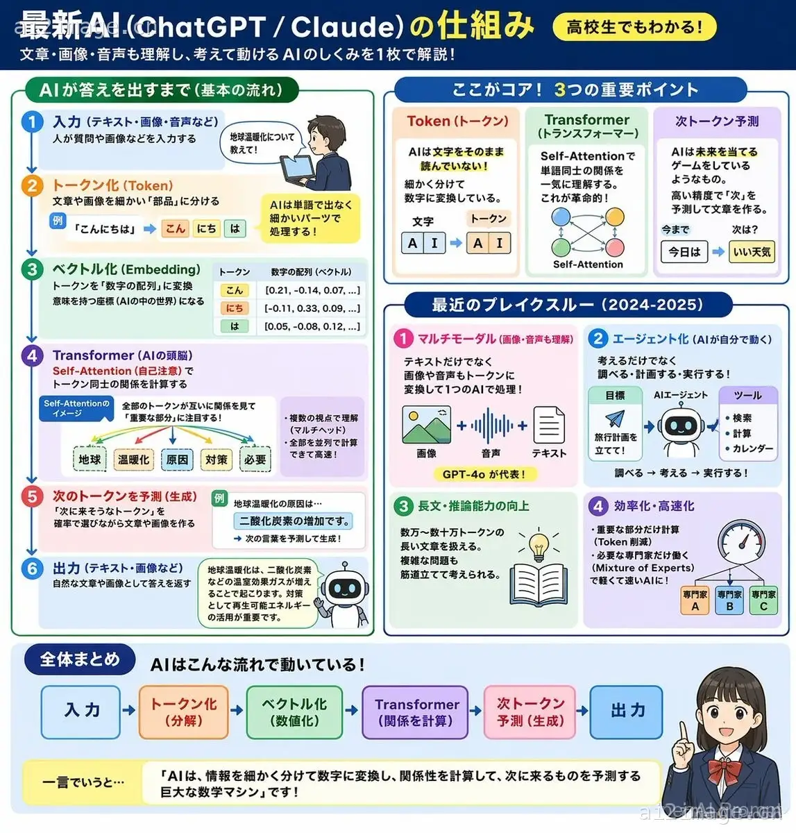 AI 机制信息图