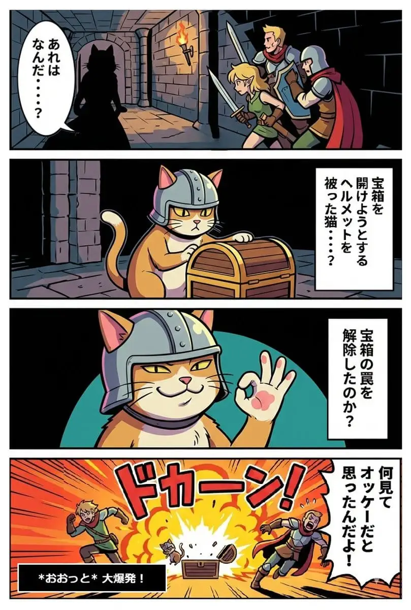 巫术X现场猫:AI联动创意插画
