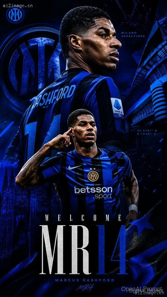 Marcus Rashford 国际米兰壁纸