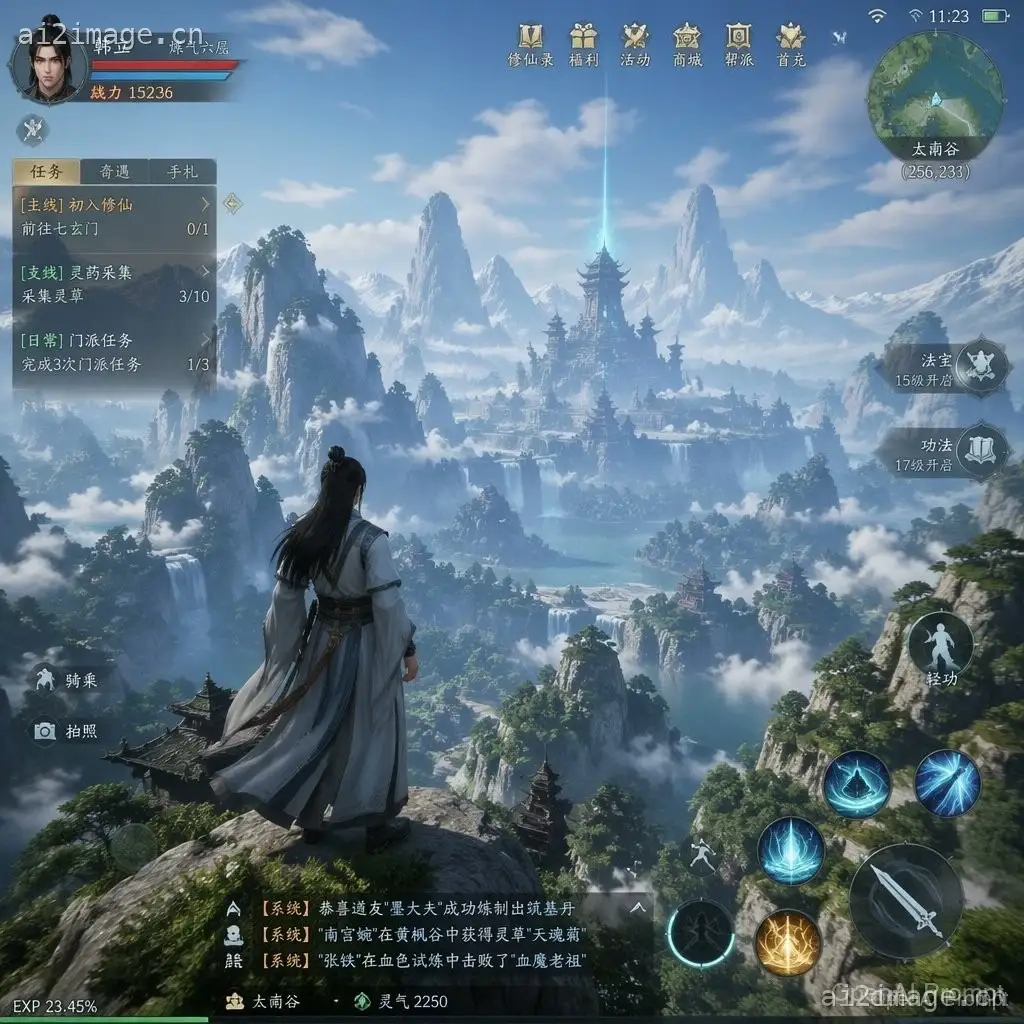 MMO 游戏世界截图