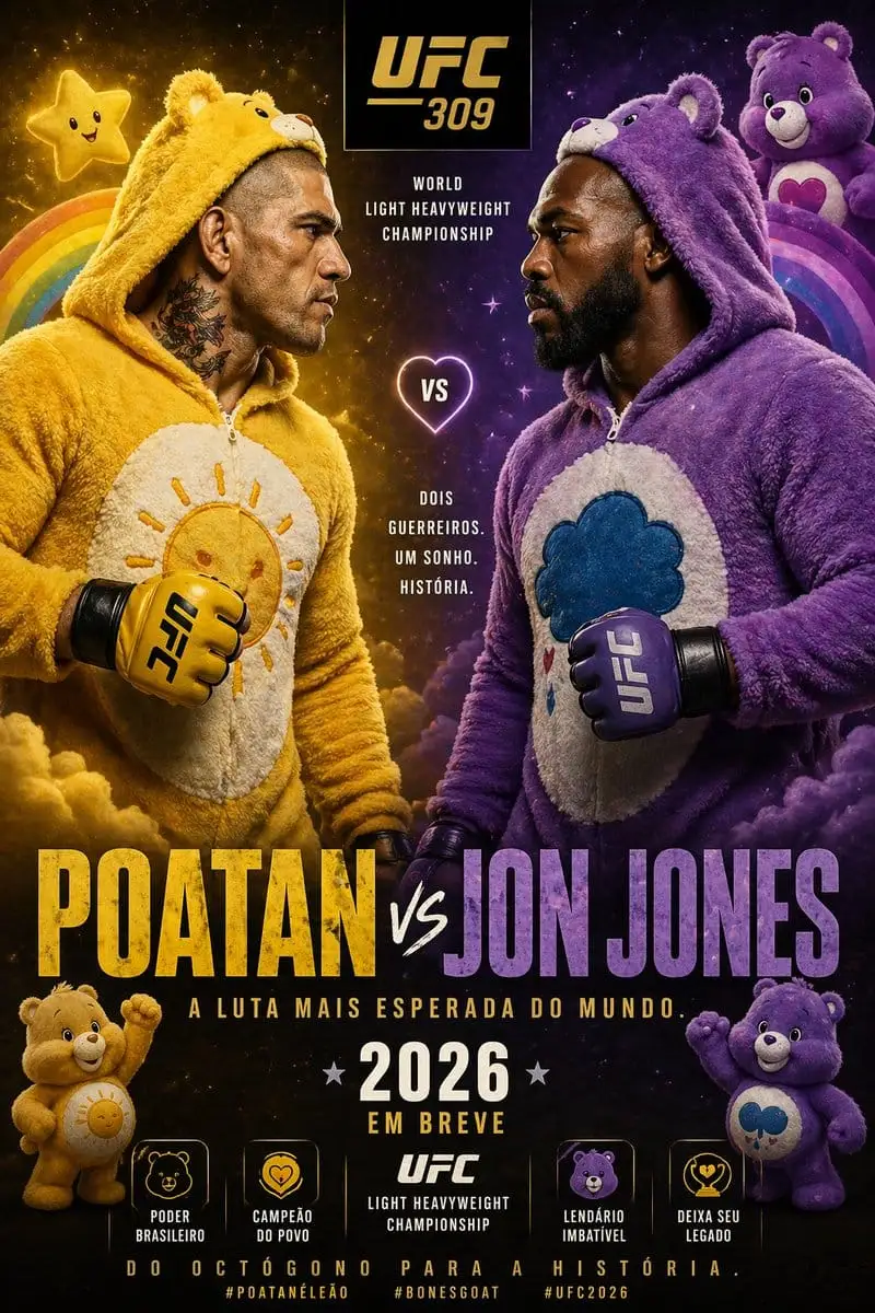 UFC战神变身爱心熊!Jon Jones vs Poatan萌化对战