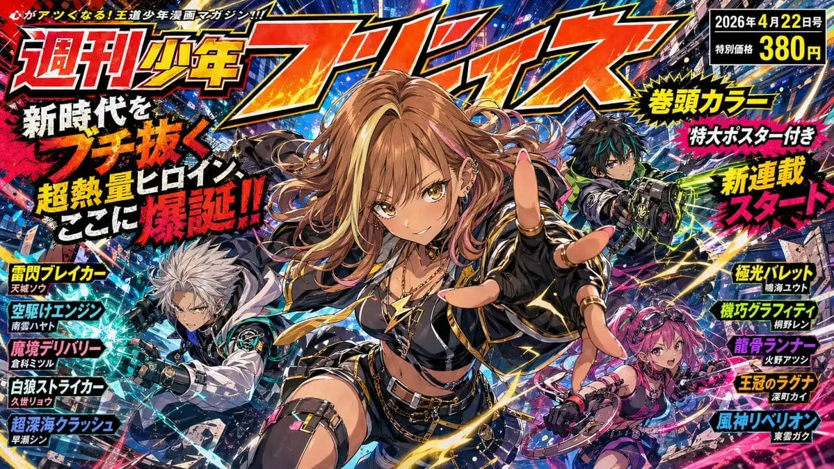 爆炸性少年漫画封面生成器 | 周刊少年Blaze风格