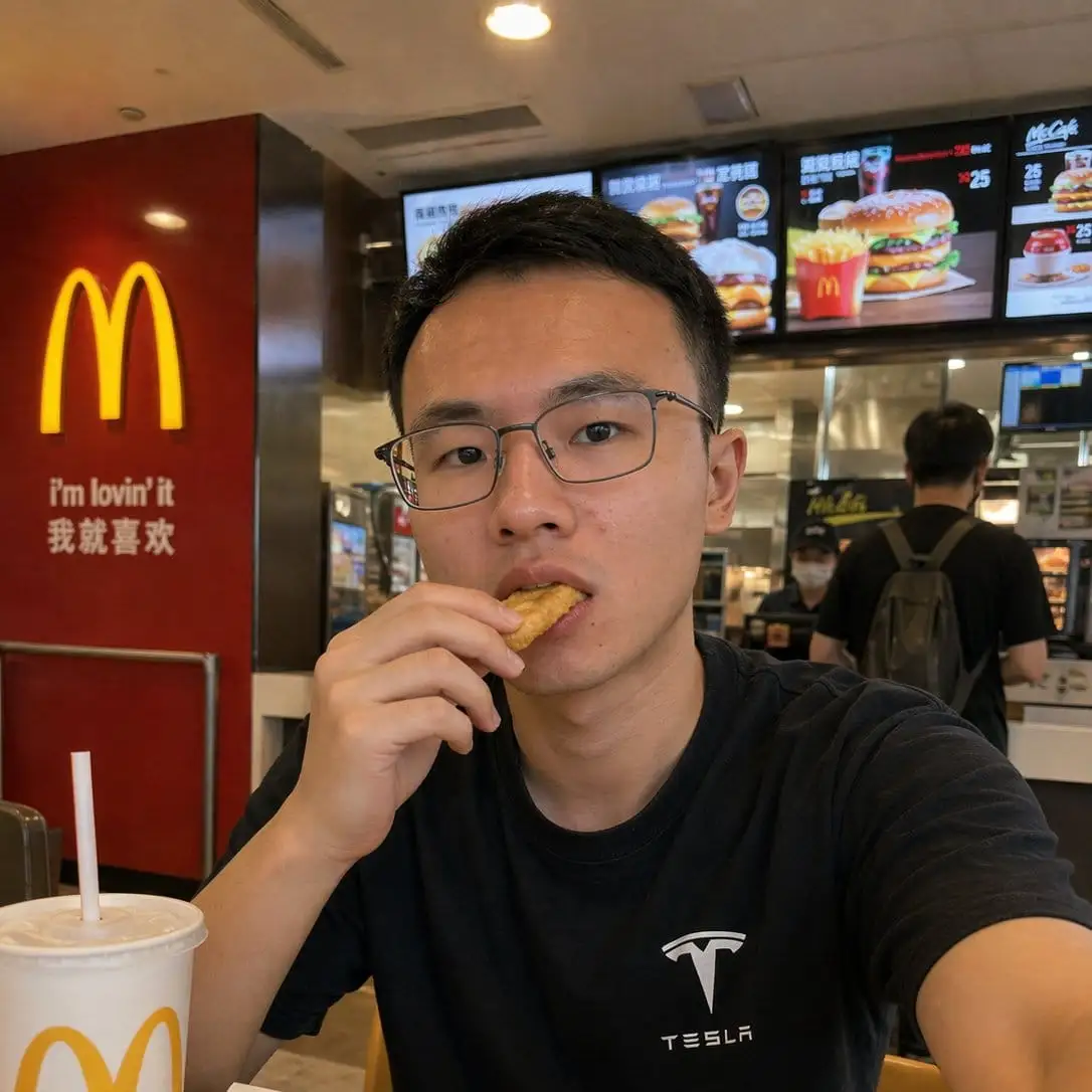 麦当劳自拍:隐私遮挡肖像生成器