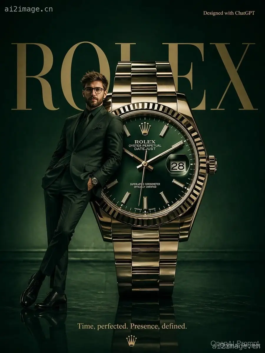 超现实主义 Rolex 广告海报