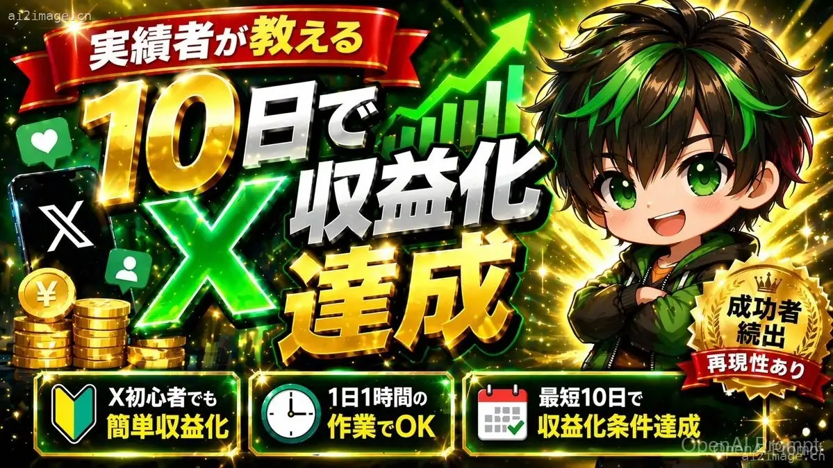吸睛的 X 平台变现 YouTube 缩略图
