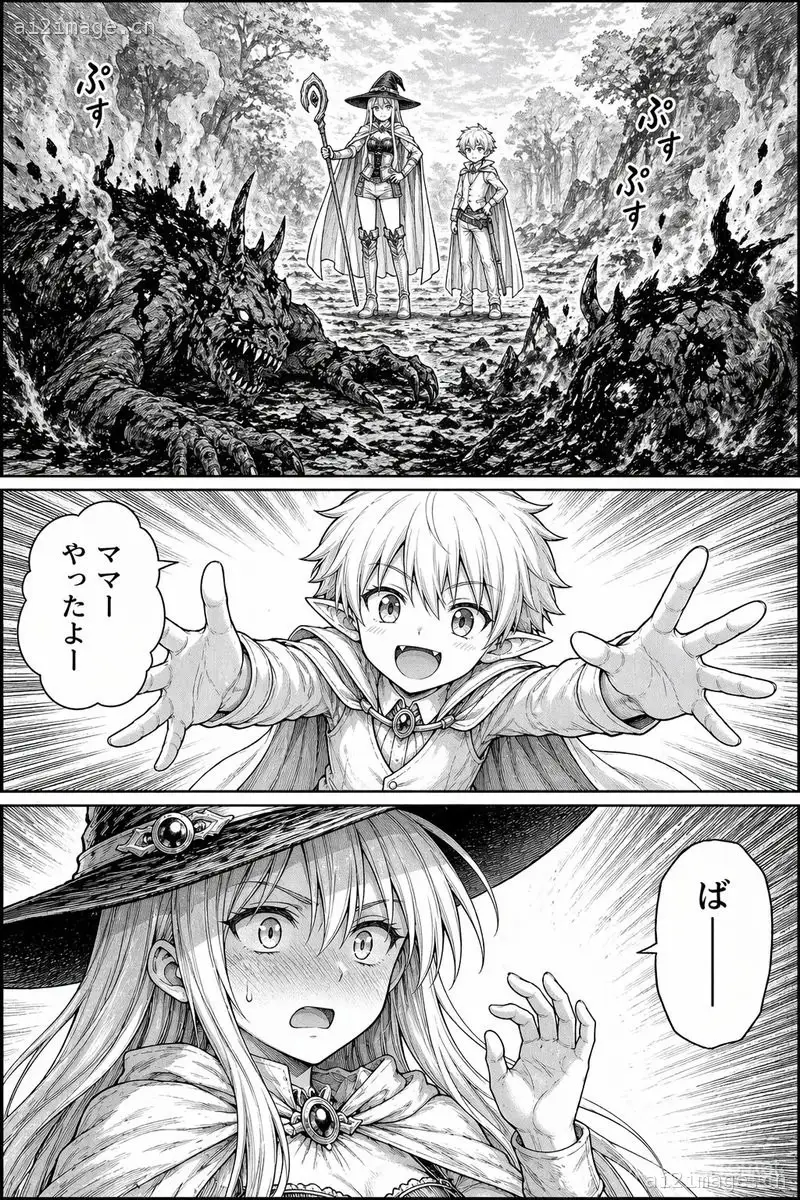 森林中的奇幻漫画页