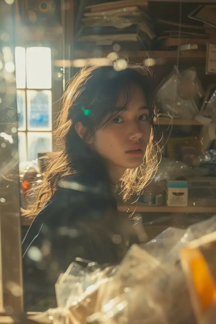逆光回眸:日系胶片少女的梦幻瞬间