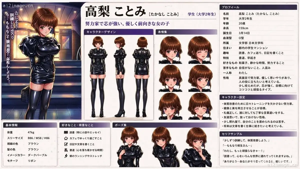 动漫角色设定表