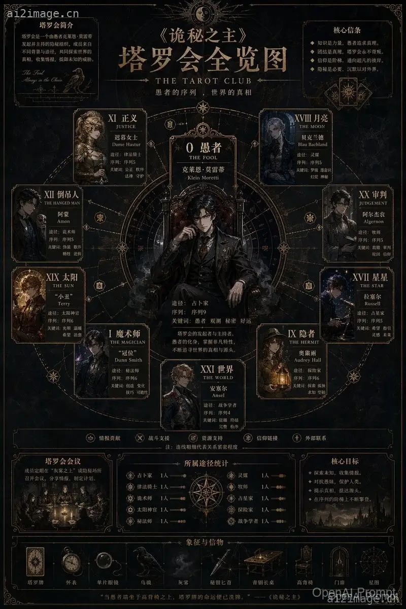 Occult Tarot Club 地图