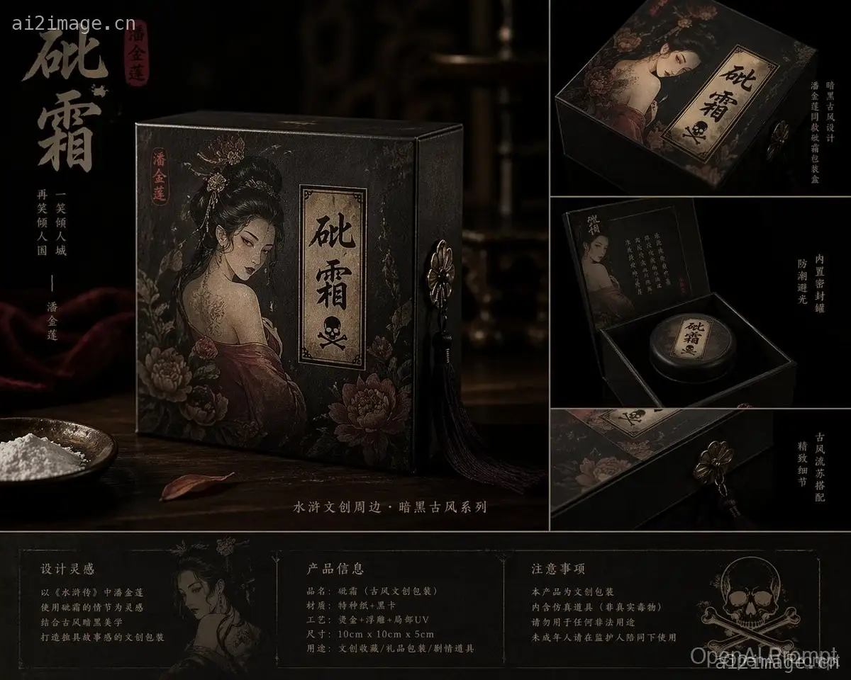 暗黑古风包装设计