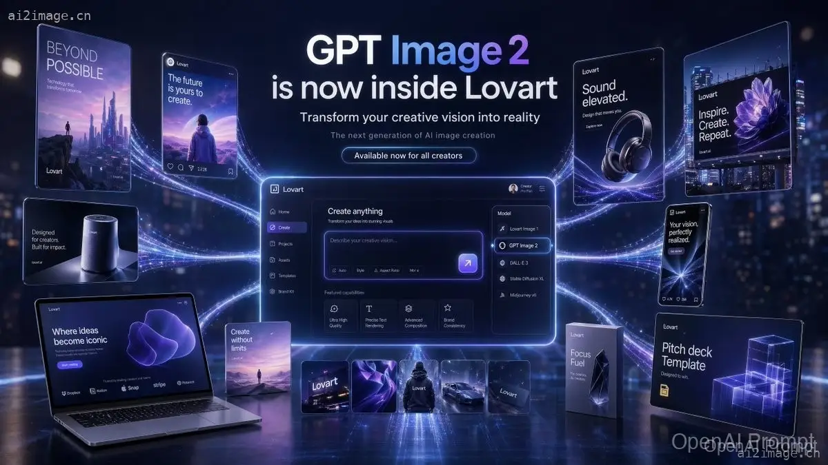 GPT Image 2 未来感发布横幅