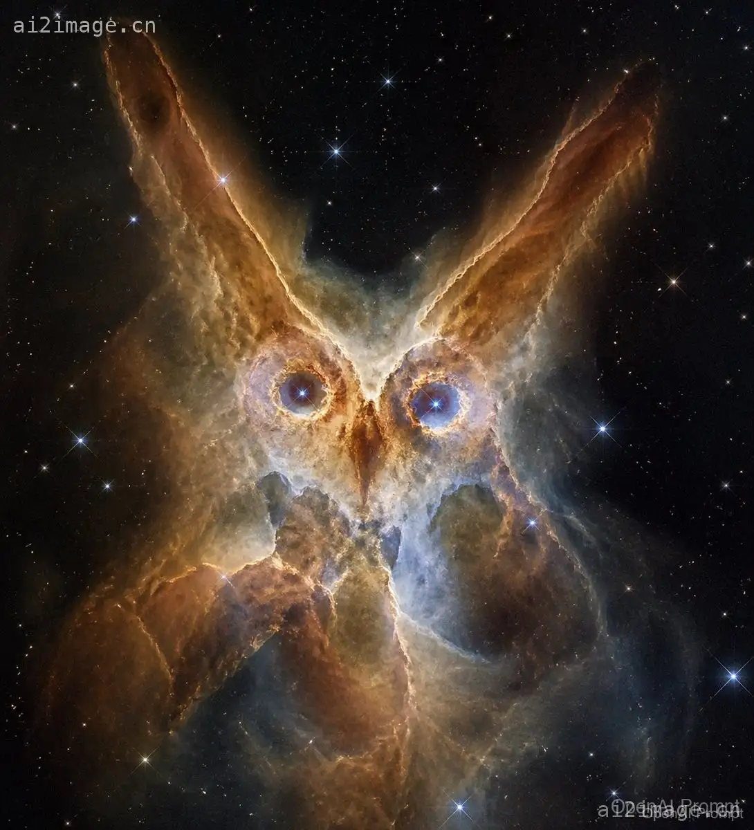深空中的猫头鹰星云