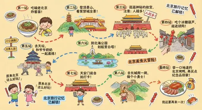旅行手账插画生成