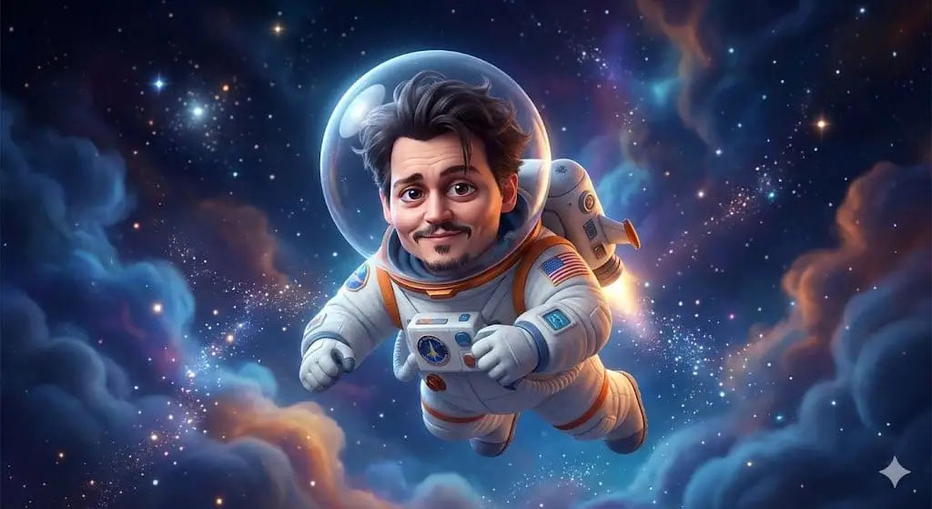 皮克斯风名人宇航员头像:梦幻星云卡通形象