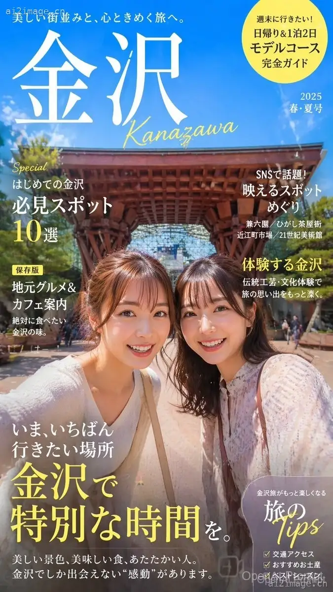 基于地理坐标的旅游杂志封面