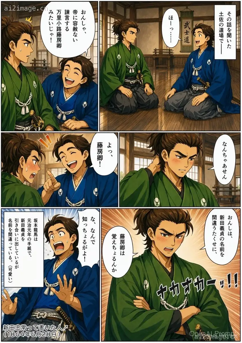 幕末武士道场漫画页面
