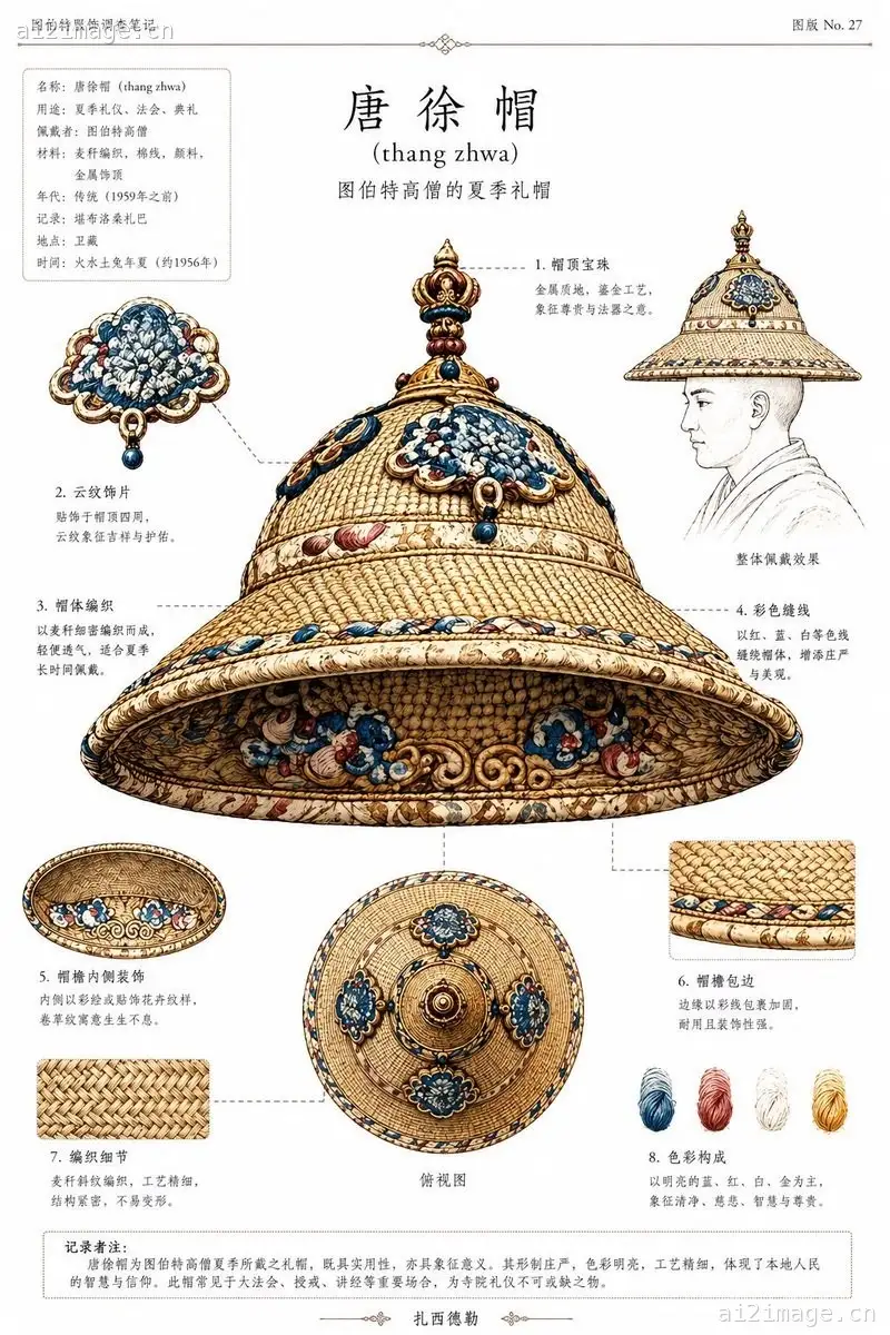 藏式礼帽民族志图版