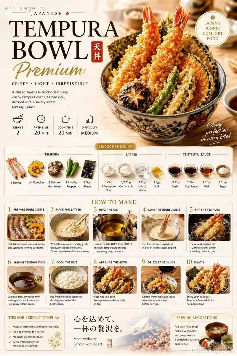 高级食谱海报模板